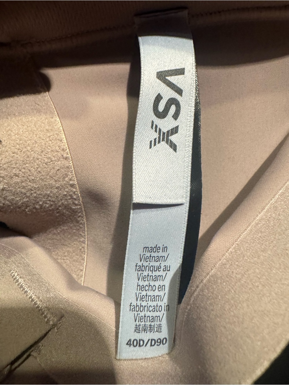 Victoria's Secret VSX Knockout Front-Close Sports Bra 40D EUC Bare Taupe - Picture 6 of 6